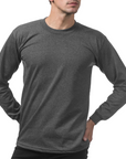 Heavyweight Cotton Long Sleeve Crew Neck T-Shirt