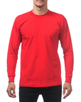 Heavyweight Cotton Long Sleeve Crew Neck T-Shirt