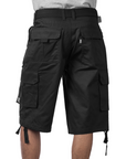 Cotton Twill Cargo Shorts With Belt