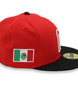 Mexico New Era 59Fifty 2-Tone Red/Black Aztec Calendar Fitted Hat