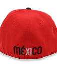 Mexico New Era 59Fifty 2-Tone Red/Black Aztec Calendar Fitted Hat