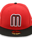 Mexico New Era 59Fifty 2-Tone Red/Black Aztec Calendar Fitted Hat