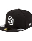 San Diego Padres Black 59FIFTY Fitted Hat