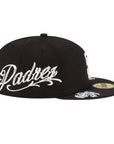 San Diego Padres Black 59FIFTY Fitted Hat