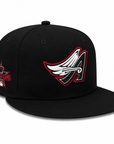 Anaheim Angels Black/Red 59FIFTY Fitted Hat