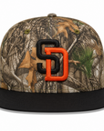 San Diego Padres Realtree Edge Black/Orange 9FIFTY Snapback Hat