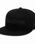 San Diego Padres Black Metallic 59FIFTY Fitted Hat