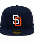 59FIFTY SD Padres Navy/Gray White & Orange Fitted Hat
