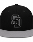New Era San Diego Padres Black/Grey 59FIFTY Fitted Cap