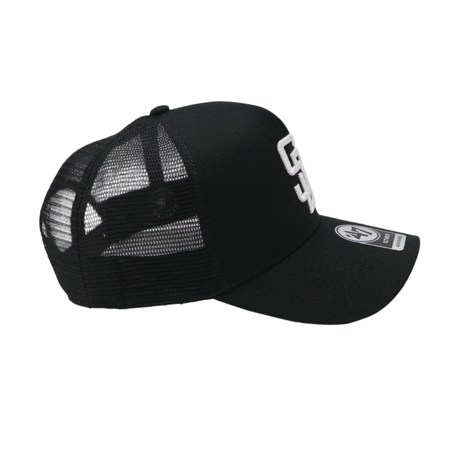47 Brand San DIego Padres Black/White Snapback Trucker Hat