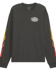Burnin' Up Long Sleeve Tee Faded Black