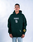 PADRES Wingspan M Drop Shoulder FOREST GREEN Hoodie Over Size V2