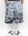 FB County Tatted Up Baggy Fleece Short