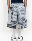 FB County Tatted Up Baggy Fleece Short