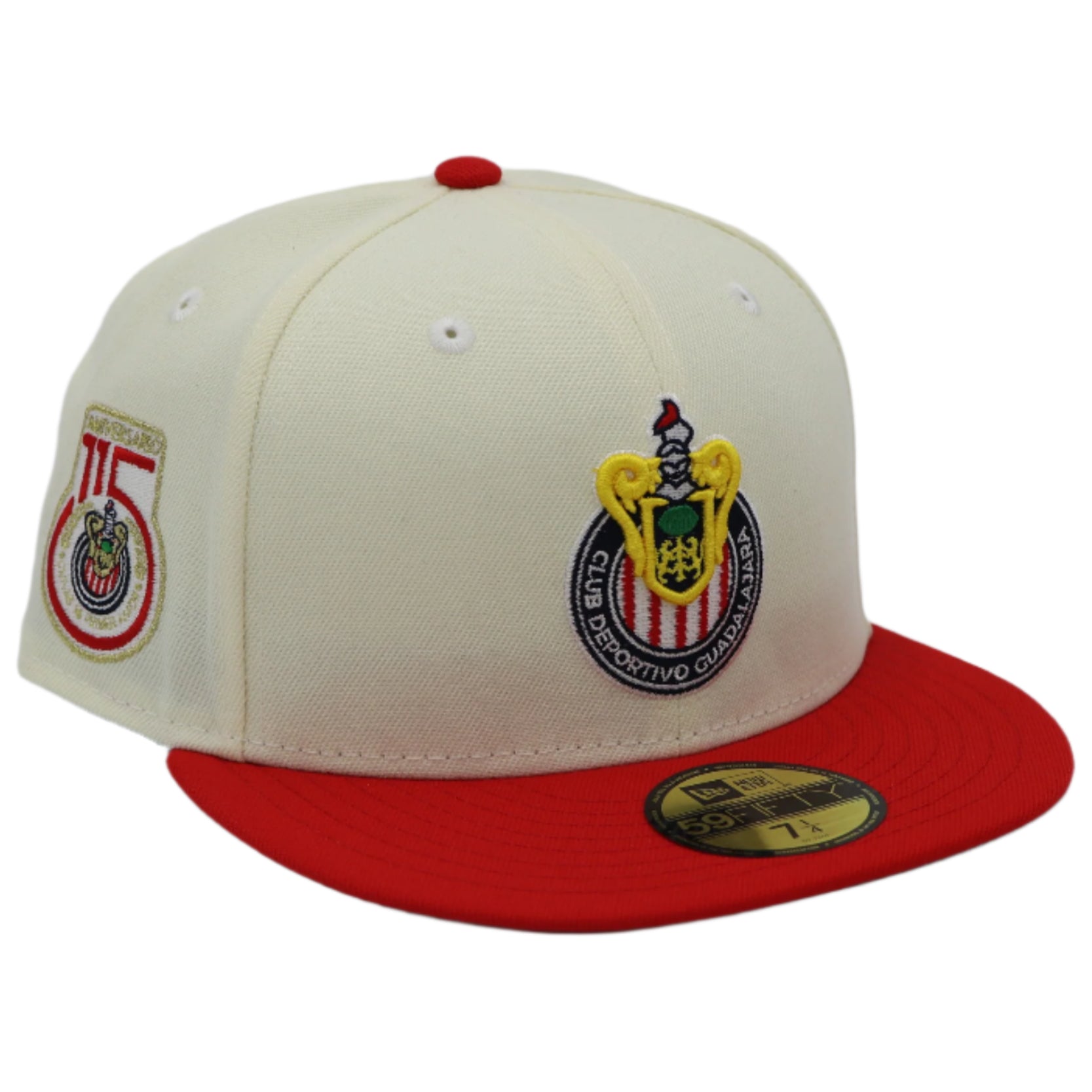 New Era 59Fifty Chivas de Guadalajara Fitted White and Red Hat