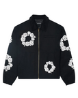Reason Floral Wreath Collared Workwear Jacket