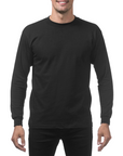 Heavyweight Cotton Long Sleeve Crew Neck T-Shirt