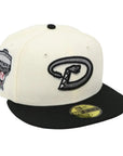 Arizona Diamondbacks Off White-BLACK 59FIFTY Fitted Hat – New Era