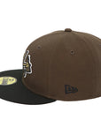 59FIFTY Atlanta Braves Walnut Metallic Gold Fitted Cap