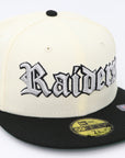 New Era 59Fifty Raiders Super Bowl Champions Fitted Hat-Cream-Black