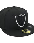 Raiders Black 59FIFTY Fitted Cap by New Era