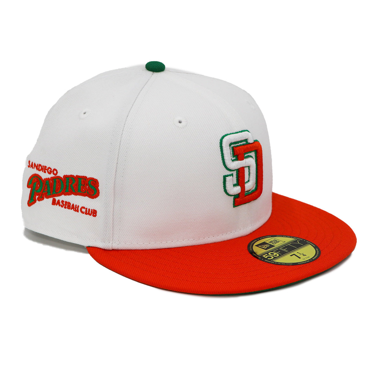 NewEra 59Fifty San Diego Padres 2-Tone Chrome/Red Fitted Hat