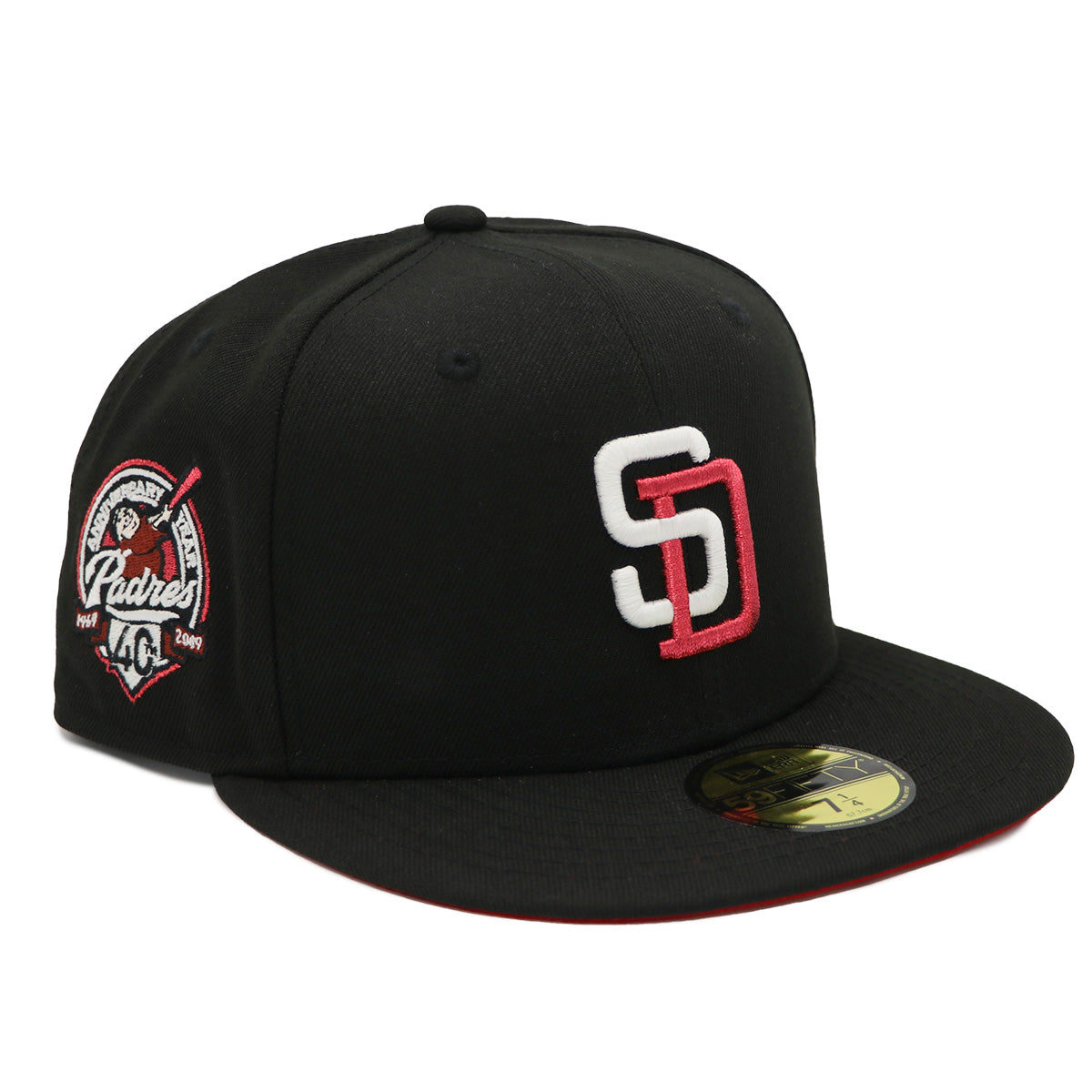 NewEra 59Fifty San Diego Padres Metallic Black Fitted Hat