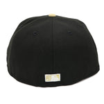 NewEra 59Fifty Padres Script Metallic Gold 2-Tone Black/Gold Fitted Hat