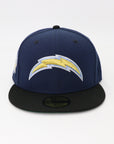 Chargers Navy & Black Fitted Hat – Lightning Bolt Logo Super Bowl XXIX side patch