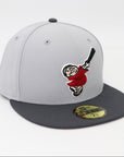 San Diego Padres Swinging Friar Grey Fitted Hat