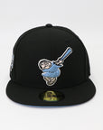 San Diego Padres Swinging Friar Fitted Hat – Black