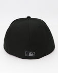 San Diego Padres Tonal Swinging Friar Black Fitted Hat