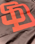 San Diego Padres Satin Varsity Jacket – Classic Brown