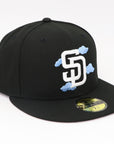 San Diego Padres Cloud Logo Fitted Hat – New Era 59FIFTY Black