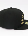 San Diego Padres 1969 Script Fitted Hat – New Era 59FIFTY Black & Gold