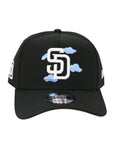 San Diego Padres Cloud Logo Adjustable Hat – New Era 9FORTY Black