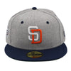 NewEra 59Fifty San Diego Padres 2-Tone Grey/Navy Fitted Hat