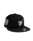 New Era 59Fifty San Diego Padres Swinging Friar Logo With 40th Anniversary Side Patch Black/Platinum