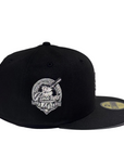New Era 59Fifty San Diego Padres Swinging Friar Logo With 40th Anniversary Side Patch Black/Platinum