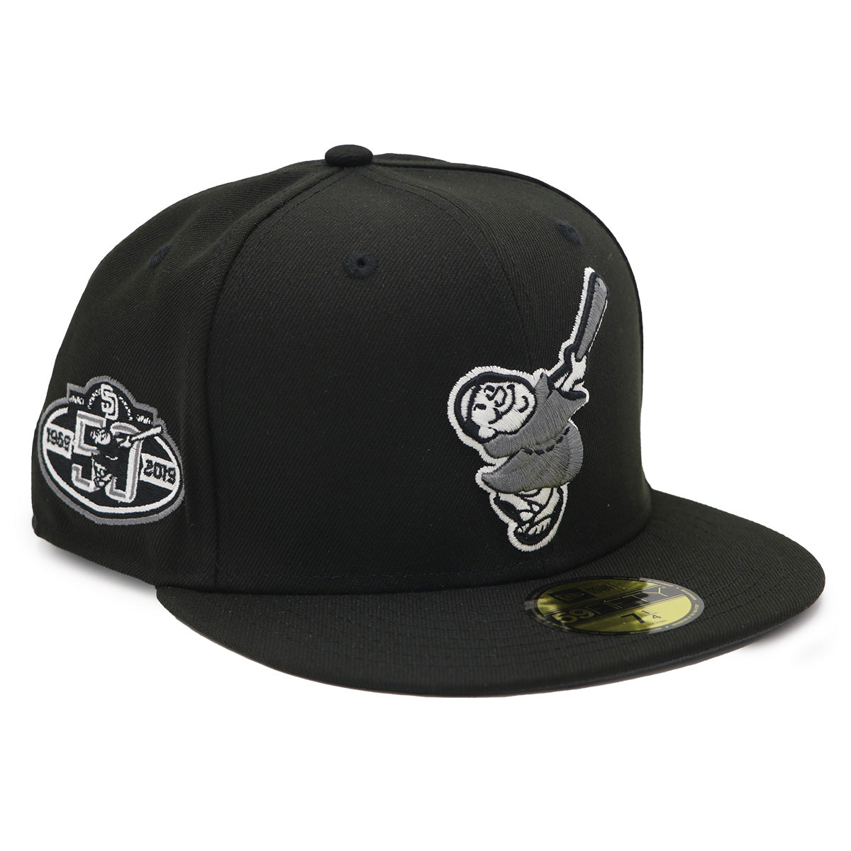 NewEra 59Fifty Swinging Friar Black and White Fitted Hat – Caliwearsd