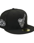 NewEra 59Fifty Swinging Friar Black and White Fitted Hat