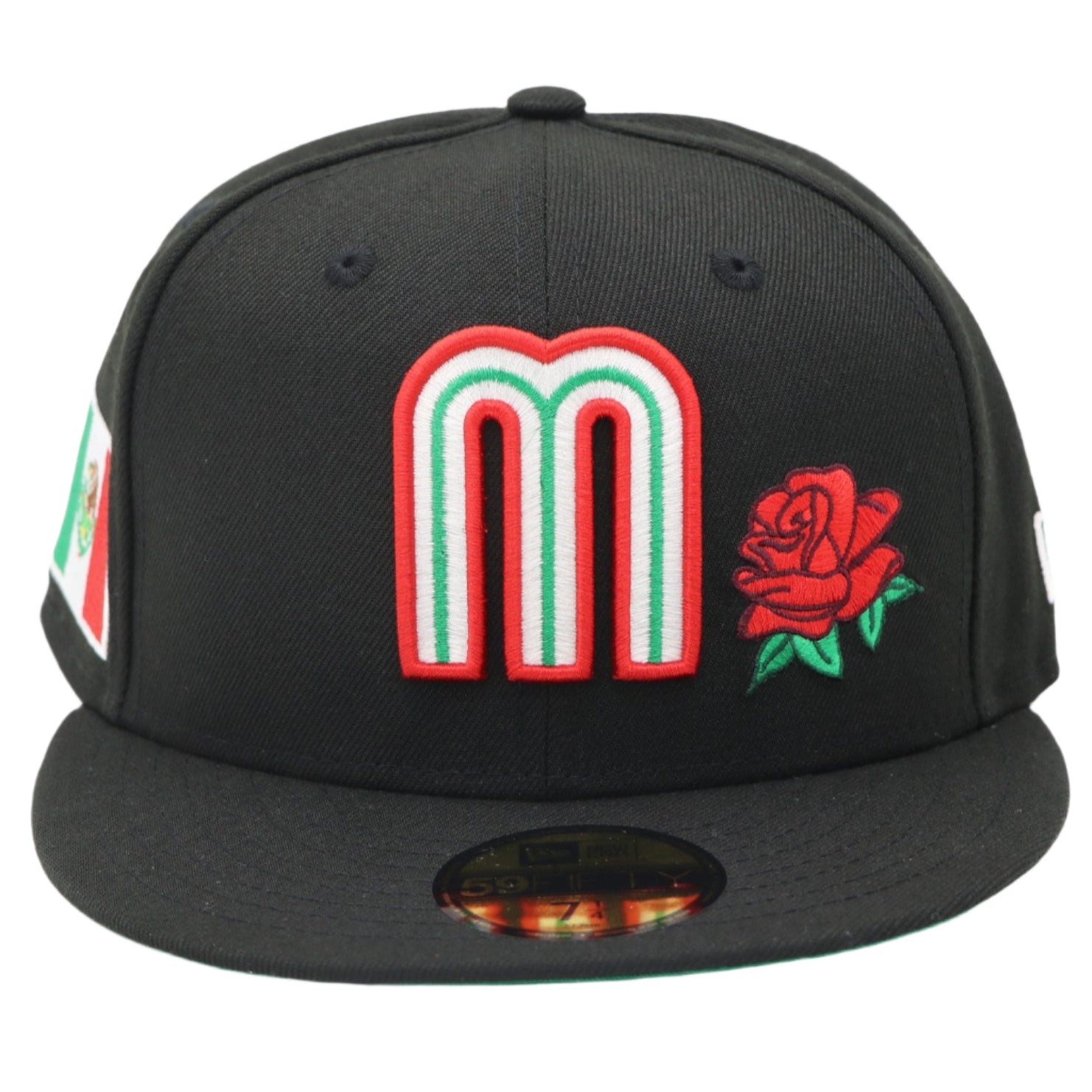 New Era 59Fifty Mexico Red Rose Black and Red Fitted Hat