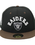 New Era 59Fifty NFL24 Las Vegas Raiders Black and Brown Fitted Hat