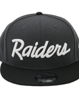 New Era 9Fifty NFL Las Vegas Raiders Grey and White Snapback