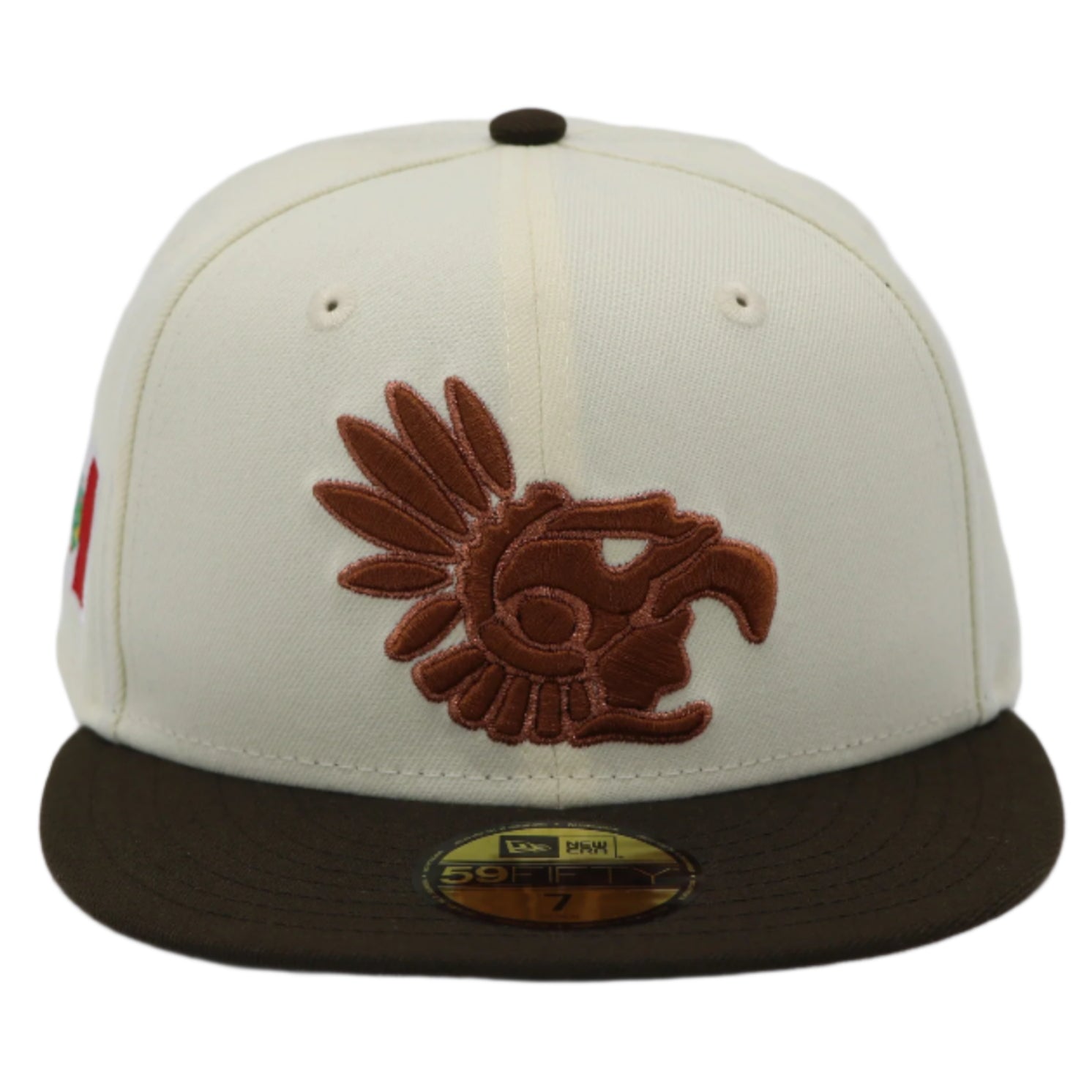 New era 59Fifty Mexico Aztec Off White and Brown Fitted hat