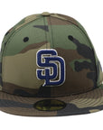 New Era 59Fifty MLB San Diego Padres Camo and Navy Fitted Hat