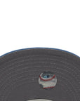 New Era 59Fifty MLB San Diego Padres Swinging Colored Friar Off White and Blue Fitted Hat