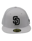 New Era 59Fifty MLB San Diego Padres White and Black Basic Fitted Hat