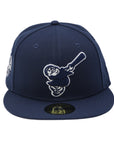 New Era 59Fifty MLB San Diego Padres Swinging Friar40 Anniversary Navy Fitted hat