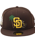 New Era 59Fifty MLB San Diego Padres All Star Game 2016 Side Patch Brown with a Palm Fitted Hat